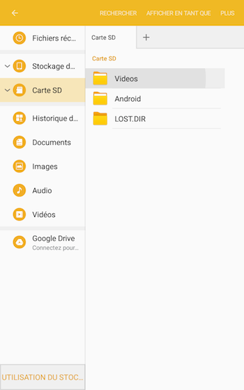 Galaxy Tab E LTE: Gérer les photos et les vidéos (SM-T377W)