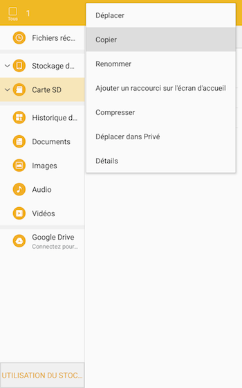 Galaxy Tab E LTE: Gérer les photos et les vidéos (SM-T377W)