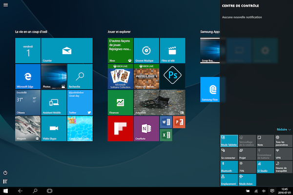 Mode tablette et mode PC 4