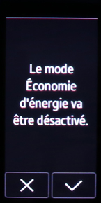 Mode économie d'énergie 6