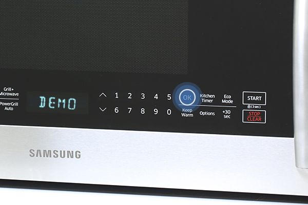 Four à micro-ondes Samsung ME21K7010DS: Mode démo