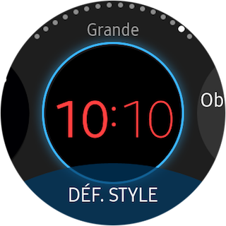 Gear S3 Frontier: Modifier et personnaliser le type de cadran (SM-R760)