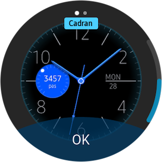 Gear S3 Frontier: Modifier et personnaliser le type de cadran (SM-R760)
