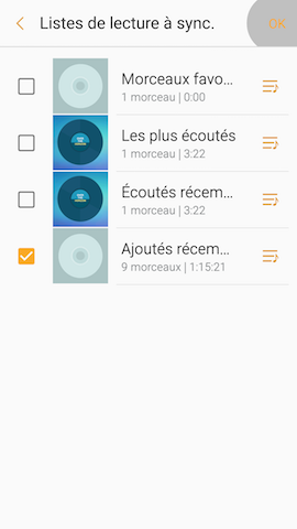 Gear S3 Frontier: Écouter de la musique (SM-R760)