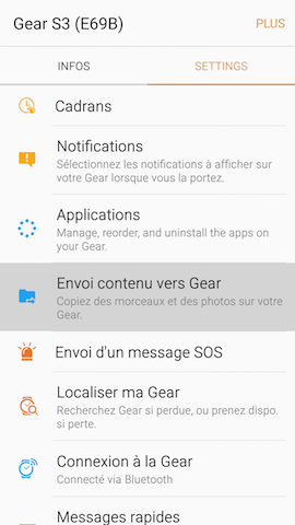Gear S3 Frontier: Écouter de la musique (SM-R760)
