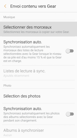 Gear S3 Frontier: Écouter de la musique (SM-R760)