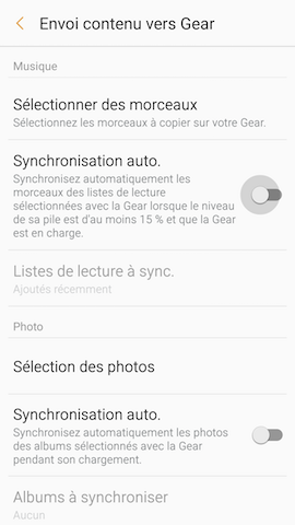 Gear S3 Frontier: Écouter de la musique (SM-R760)