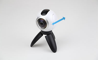 Gear 360: Installer, charger ou retirer la pile (SM-C200)