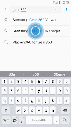 Gear 360: Télécharger et installer l'application compagnon Gear 360 Manager (SM-C200)