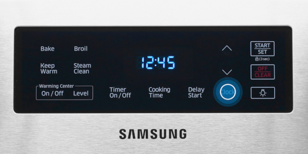 Cuisinière électrique Samsung NE59K3310SS: Régler l'heure