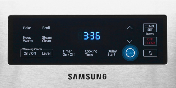Cuisinière électrique Samsung NE59K3310SS: Régler l'heure