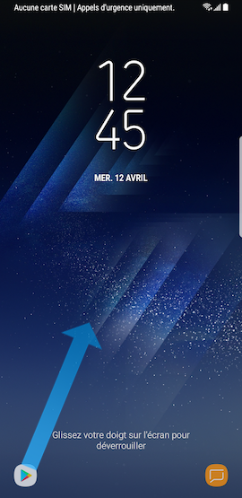 Galaxy S8: Épingler des applications sur l'écran de verrouillage (SM-G950W)