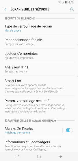 Appuyez deux fois de suite sur le bouton Marche/Arrêt pour accéder à l'écran verrouillé
