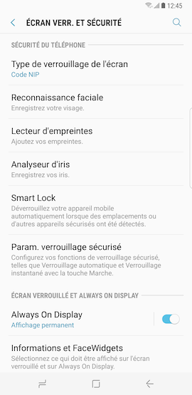 Saisissez votre code NIP et touchez « OK » pour déverrouiller votre appareil mobile