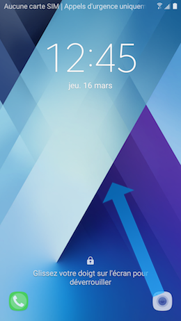 Galaxy A5 (2017): Lancer rapidement l'application appareil photo (SM-A520W)