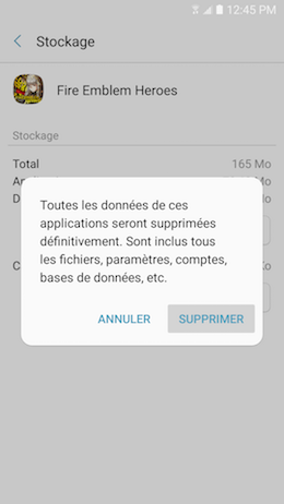 Galaxy A5 (2017): Vider le cache ou effacer les données d'une application (SM-A520W)