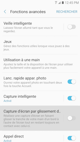 Galaxy A5 (2017): Réaliser une capture d’écran (SM-A520W)