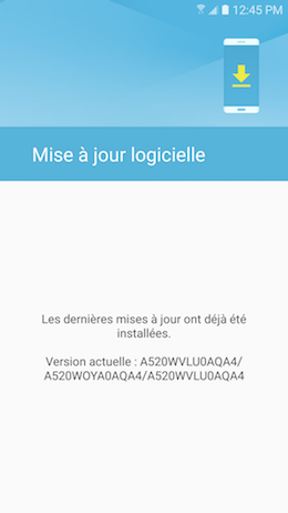 Galaxy A5 (2017): Version de la plate-forme Android (SM-A520W)