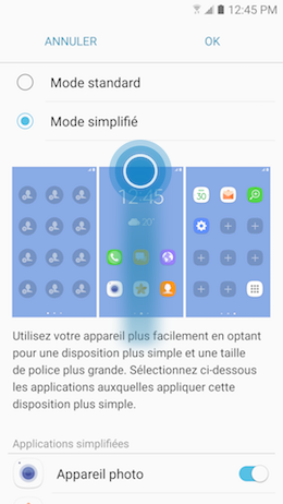 Galaxy A5 (2017): Mode simplifié (SM-A520W)