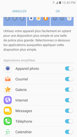 Galaxy A5 (2017): Mode simplifié (SM-A520W)