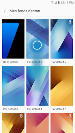 Galaxy A5 (2017): Changer le fond d’écran (SM-A520W)