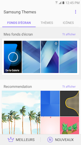 Galaxy A5 (2017): Changer le fond d’écran (SM-A520W)