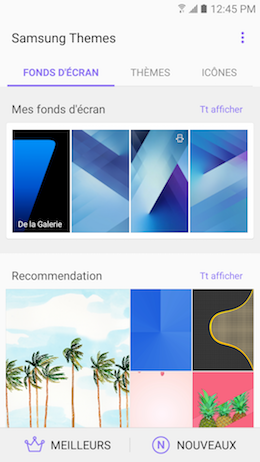 Galaxy A5 (2017): Changer le fond d’écran (SM-A520W)