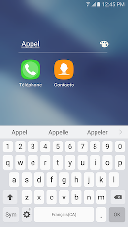 Galaxy A5 (2017): Barre de favoris (SM-A520W)