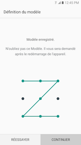 Galaxy A5 (2017): Type de verrouillage « Modèle » (SM-A520W)