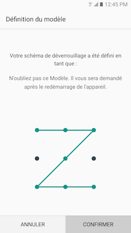 Galaxy A5 (2017): Type de verrouillage « Modèle » (SM-A520W)