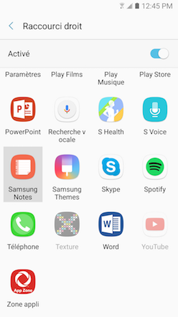 Galaxy A5 (2017): Épingler des applications sur l'écran de verrouillage (SM-A520W)