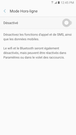 Galaxy A5 (2017): Mode hors-ligne (SM-A520W)