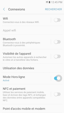 Galaxy A5 (2017): Mode hors-ligne (SM-A520W)