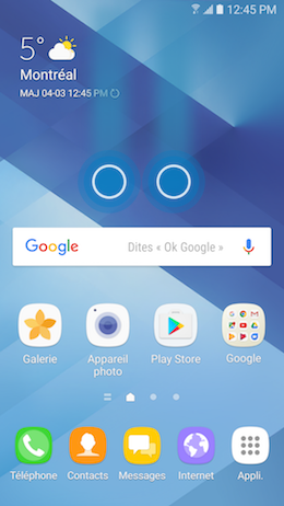 Galaxy A5 (2017): Partager l'écran avec une télé HD en utilisant Smart View (SM-A520W)