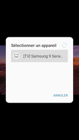 Galaxy A5 (2017): Partager l'écran avec une télé HD en utilisant Smart View (SM-A520W)