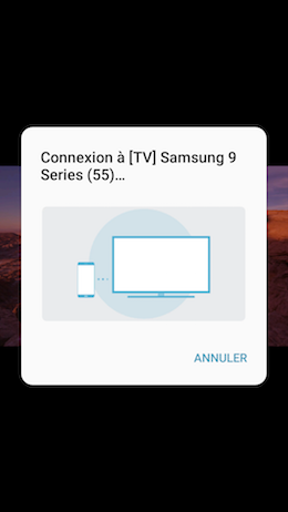 Galaxy A5 (2017): Partager l'écran avec une télé HD en utilisant Smart View (SM-A520W)