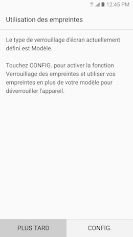 Galaxy A5 (2017): Type de verrouillage « Mot de passe » (SM-A520W)