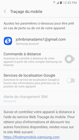 Traçage du mobile 4