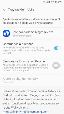 Traçage du mobile 5