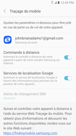 Traçage du mobile 6