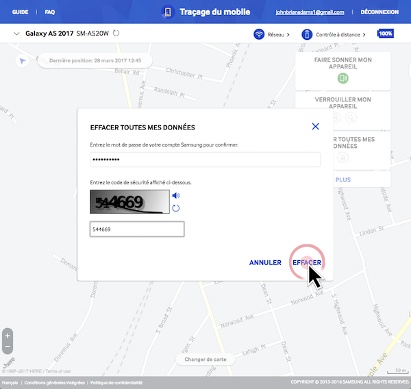 Traçage du mobile 12