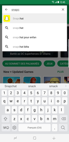 Galaxy S8: Google Play Store (SM-G950W)