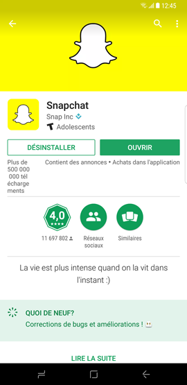 Galaxy S8: Google Play Store (SM-G950W)