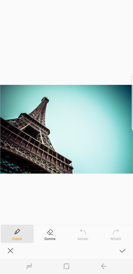 Galaxy S8: Dessiner ou écrire sur une photo (SM-G950W)