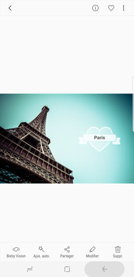 Galaxy S8: Dessiner ou écrire sur une photo (SM-G950W)