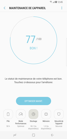 Galaxy S8: Désactiver la carte mémoire microSD (SM-G950W)
