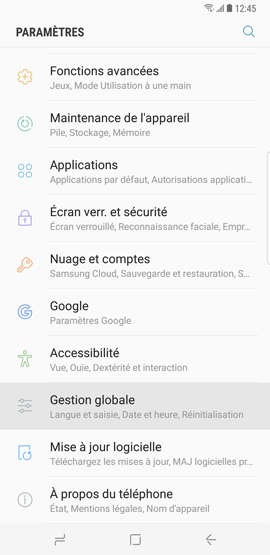 Effacer mes données stockées sur le Galaxy S8 et réinitialiser les paramètres par défaut ?