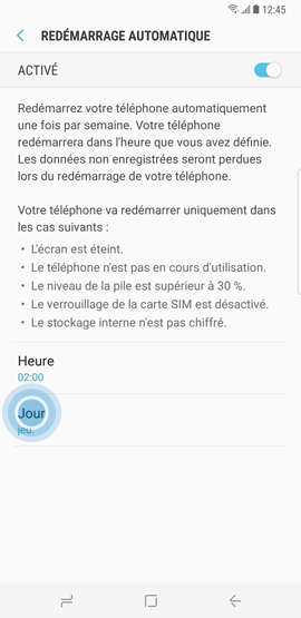Redémarrage automatique 7