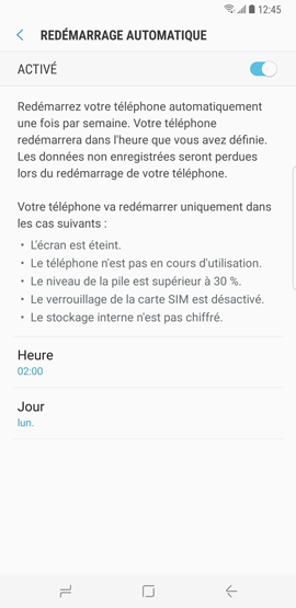 Redémarrage automatique 9