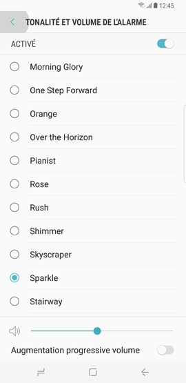 Galaxy S8: Alarme de réveil (SM-G950W)